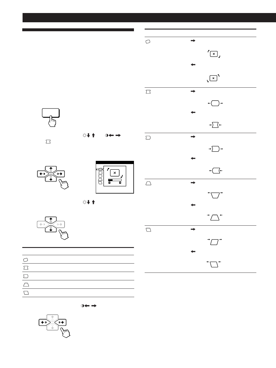 Die bildschirmanzeige geom (geometrie), Einstellen des monitors | Sony CPD-100GST User Manual | Page 46 / 92