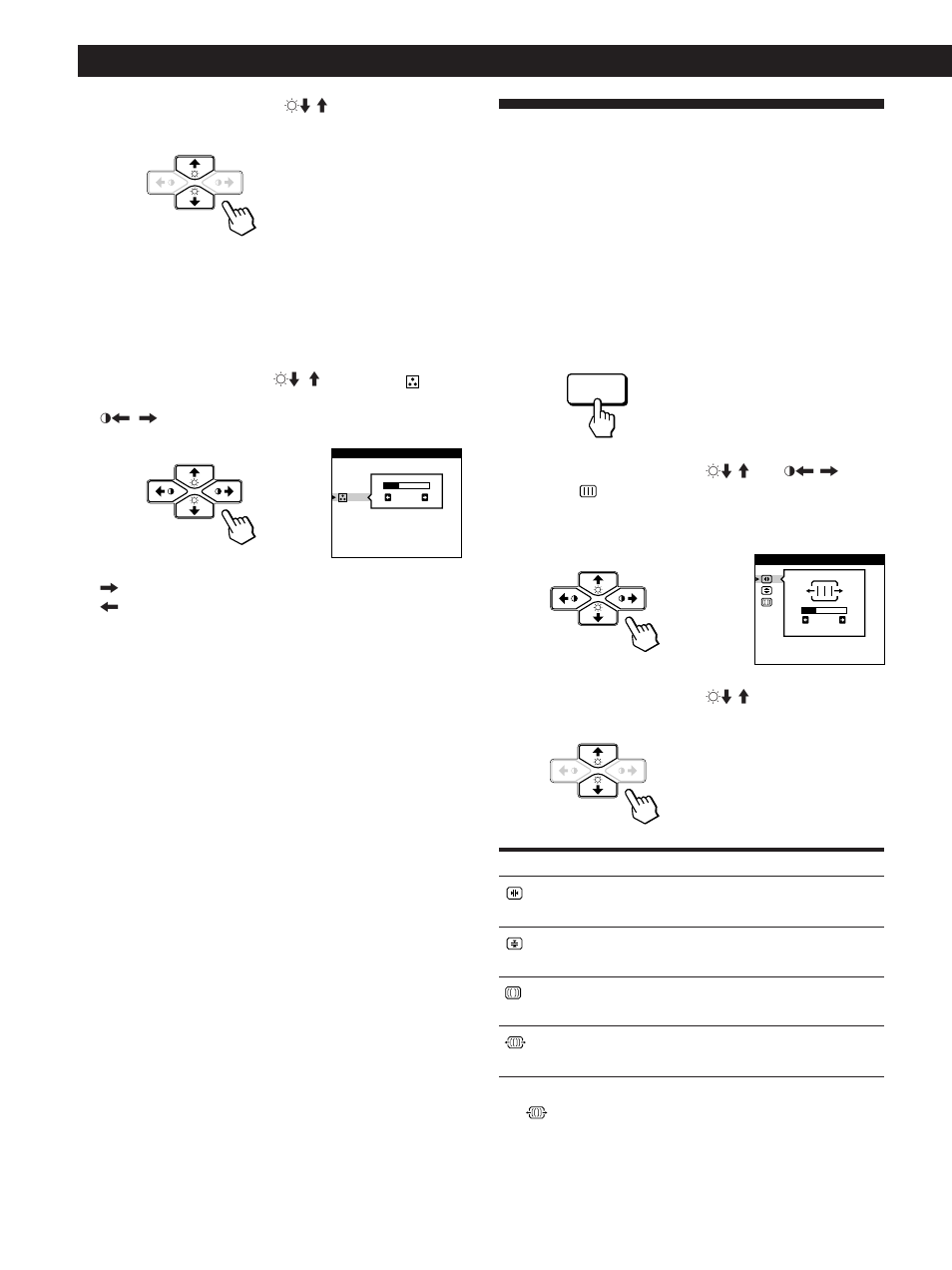 Die bildschirmanzeige bild, Einstellen des monitors | Sony CPD-100GST User Manual | Page 48 / 92