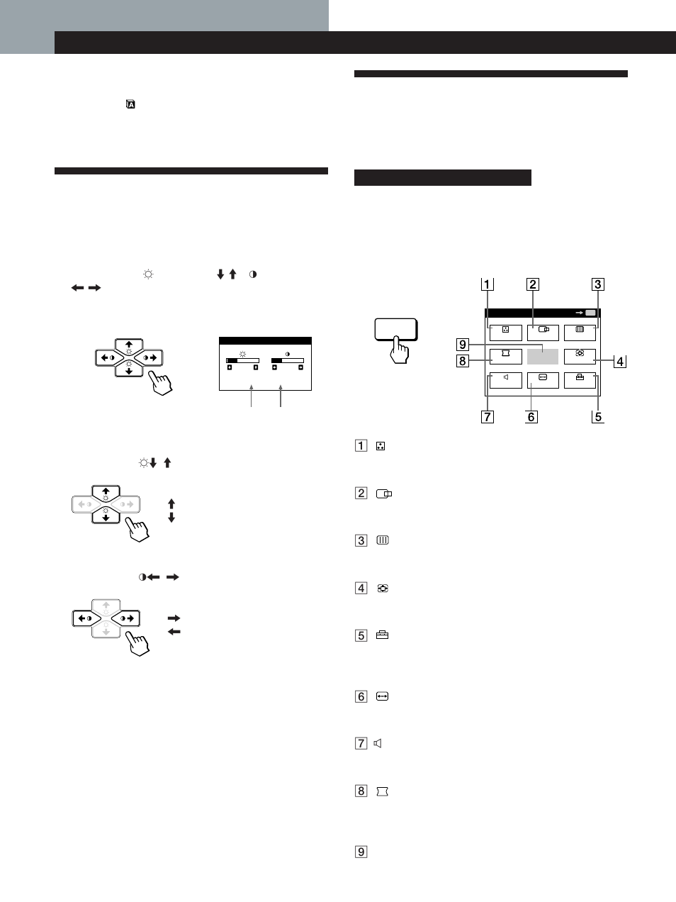 Il sistema di indicazione a schermo, Personalizzazione del monitor | Sony CPD-100GST User Manual | Page 80 / 92