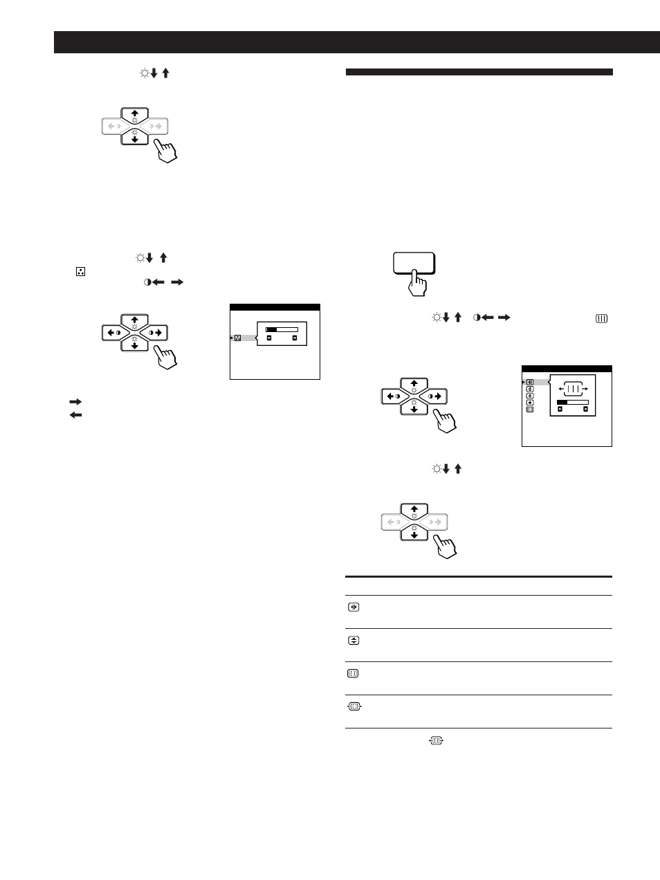 Uso dell’indicazione a schermo di screen (schermo), Personalizzazione del monitor | Sony CPD-100GST User Manual | Page 84 / 92