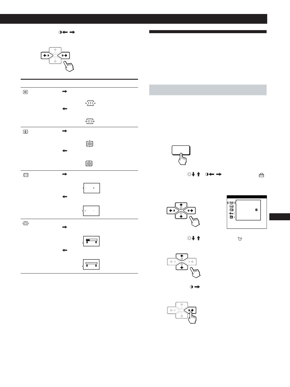Uso dell’indicazione a schermo option (opzioni), Personalizzazione del monitor, Smagnetizzazione dello schermo | Fen d es i | Sony CPD-100GST User Manual | Page 85 / 92
