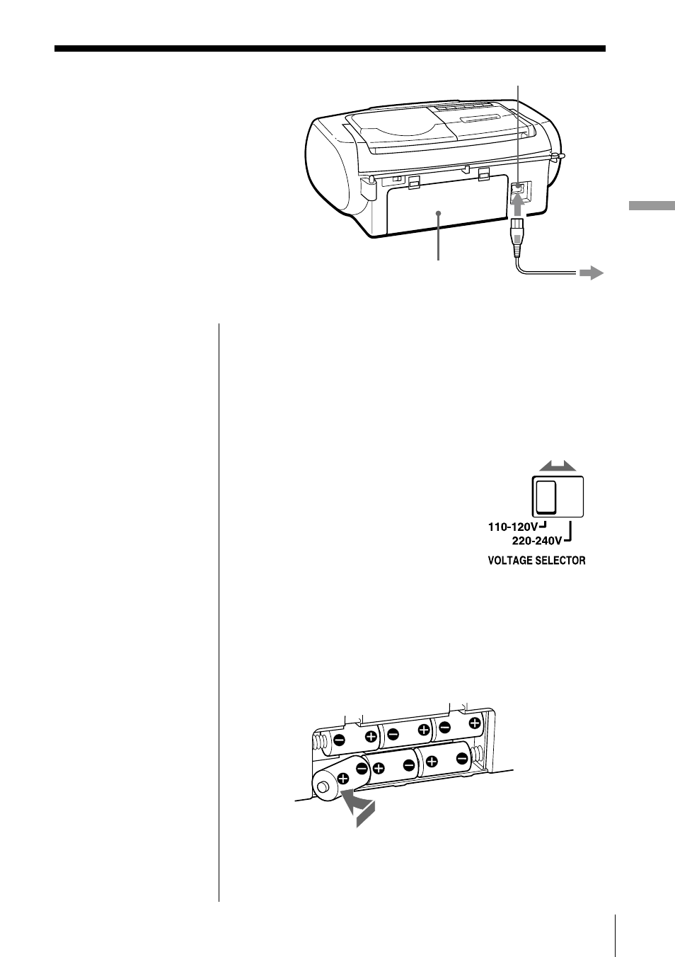Choosing the power sources | Sony CFD-V177L User Manual | Page 17 / 52