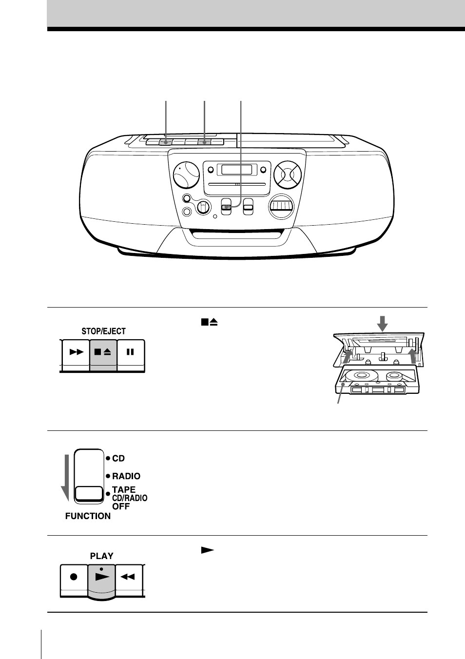 Reproducción de cintas | Sony CFD-V177L User Manual | Page 34 / 52