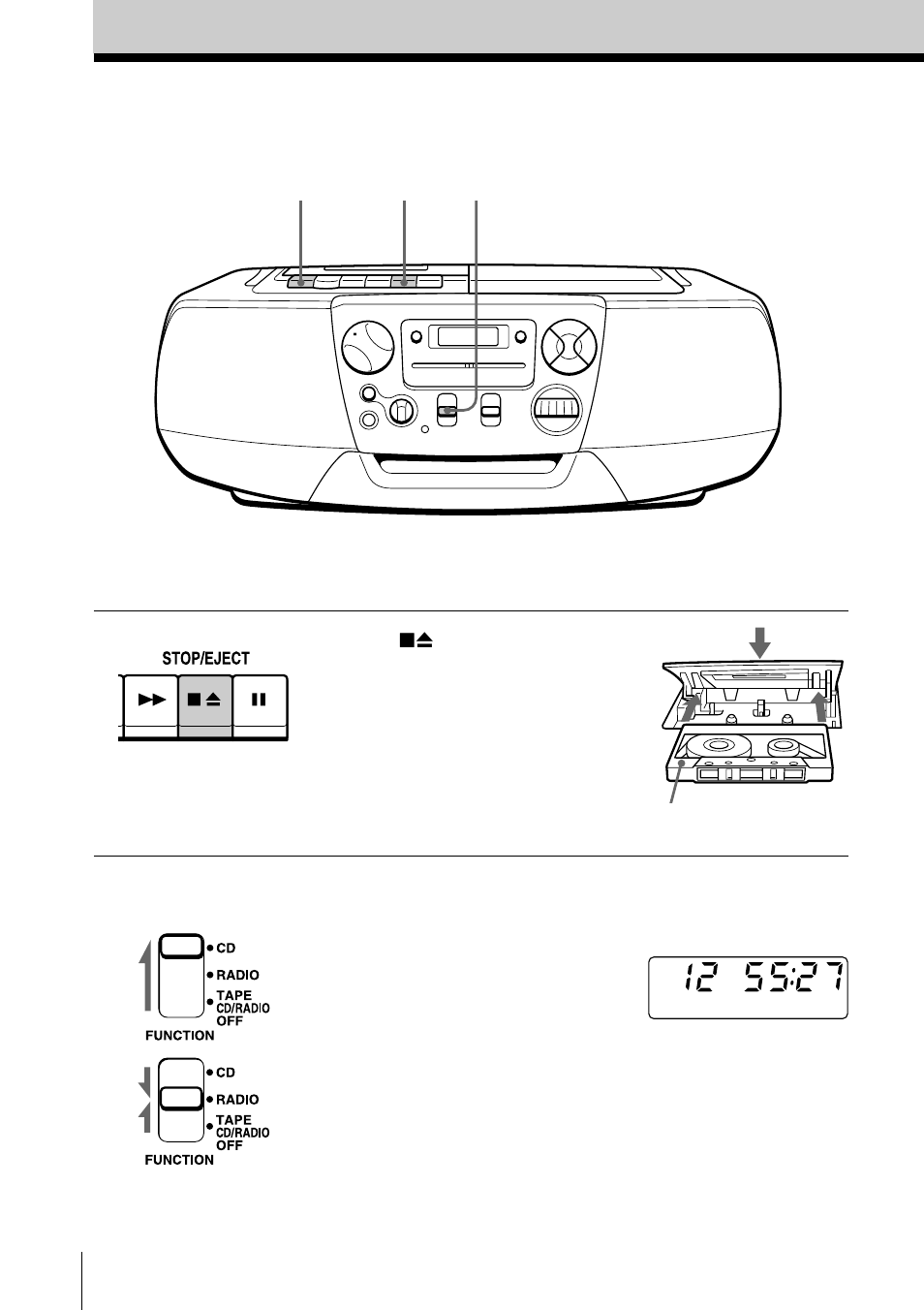 Grabación en una cinta | Sony CFD-V177L User Manual | Page 36 / 52
