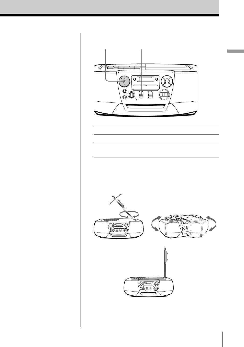 Basic operations 7 | Sony CFD-V177L User Manual | Page 7 / 52