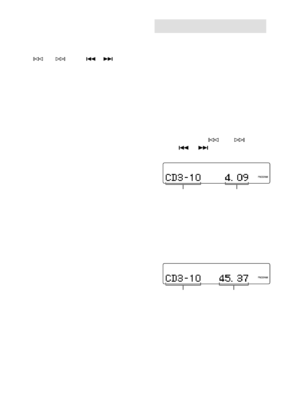 Programing cd tracks, Program play | Sony CHC-TB20 User Manual | Page 10 / 36