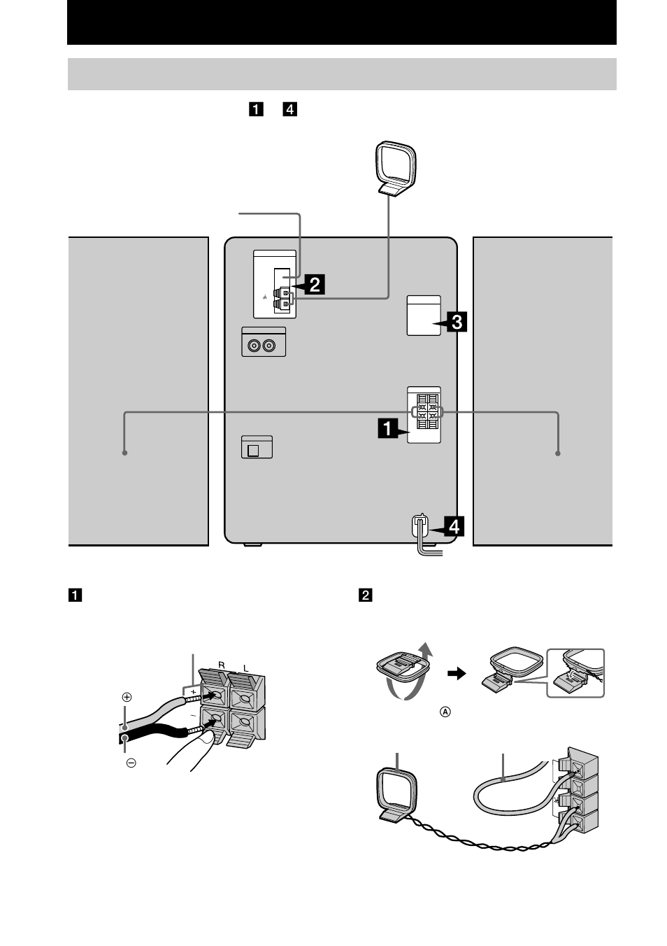 Getting started, Hooking up the system | Sony CHC-TB20 User Manual | Page 6 / 36