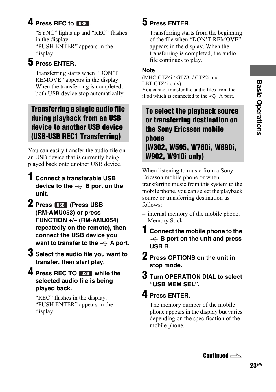 Sony 4-130-433-13(2) User Manual | Page 23 / 56
