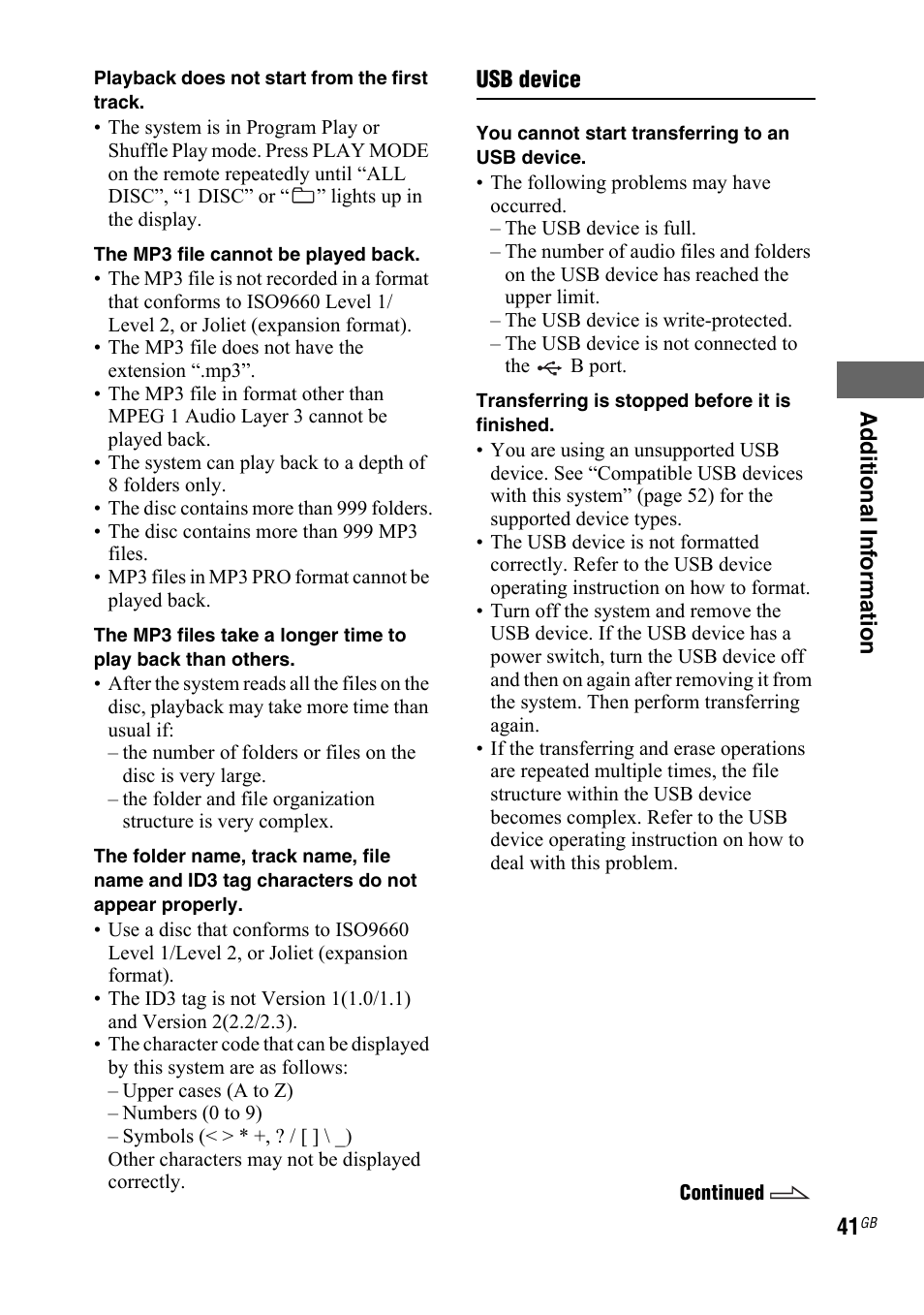 Sony 4-130-433-13(2) User Manual | Page 41 / 56