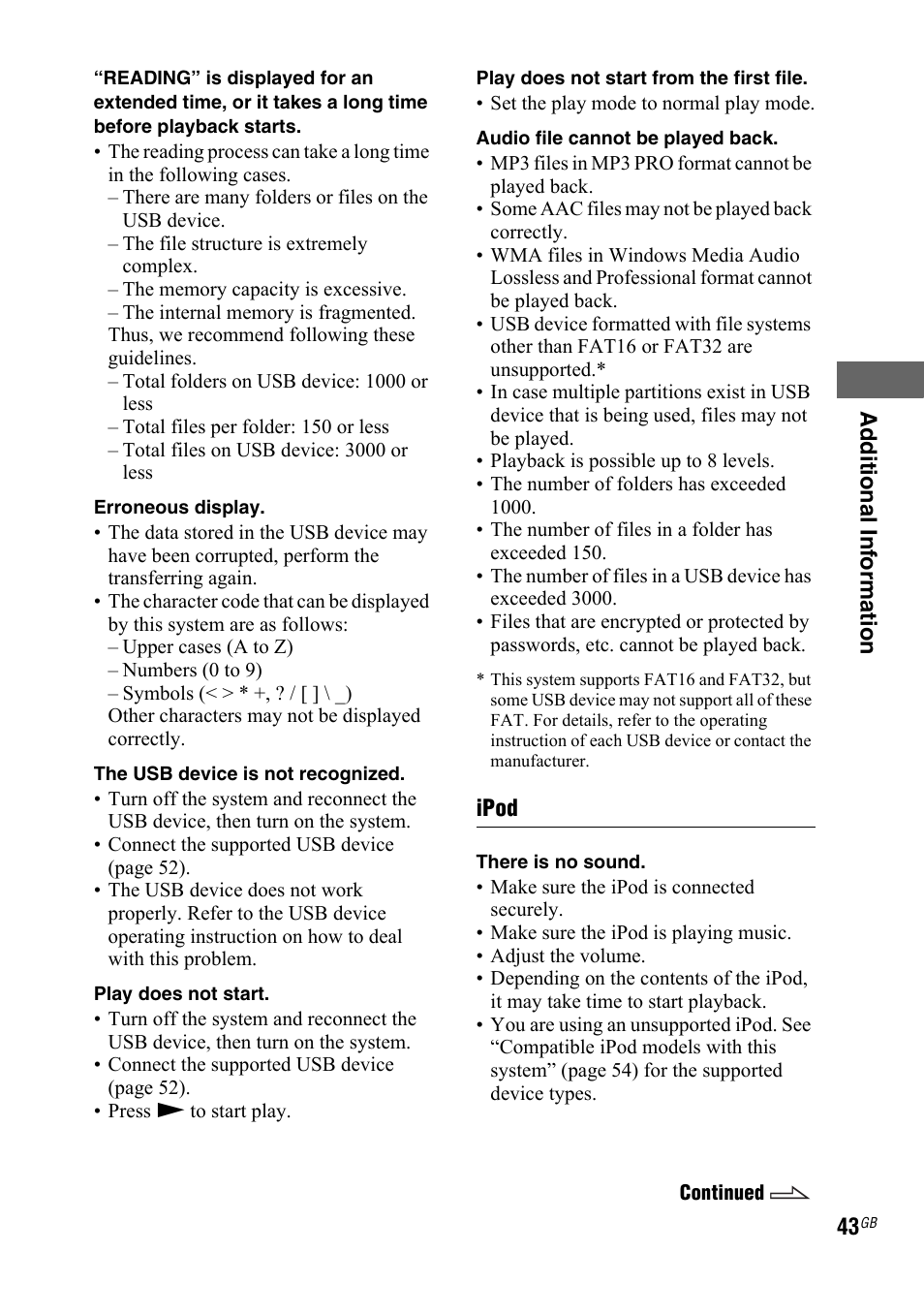 Sony 4-130-433-13(2) User Manual | Page 43 / 56
