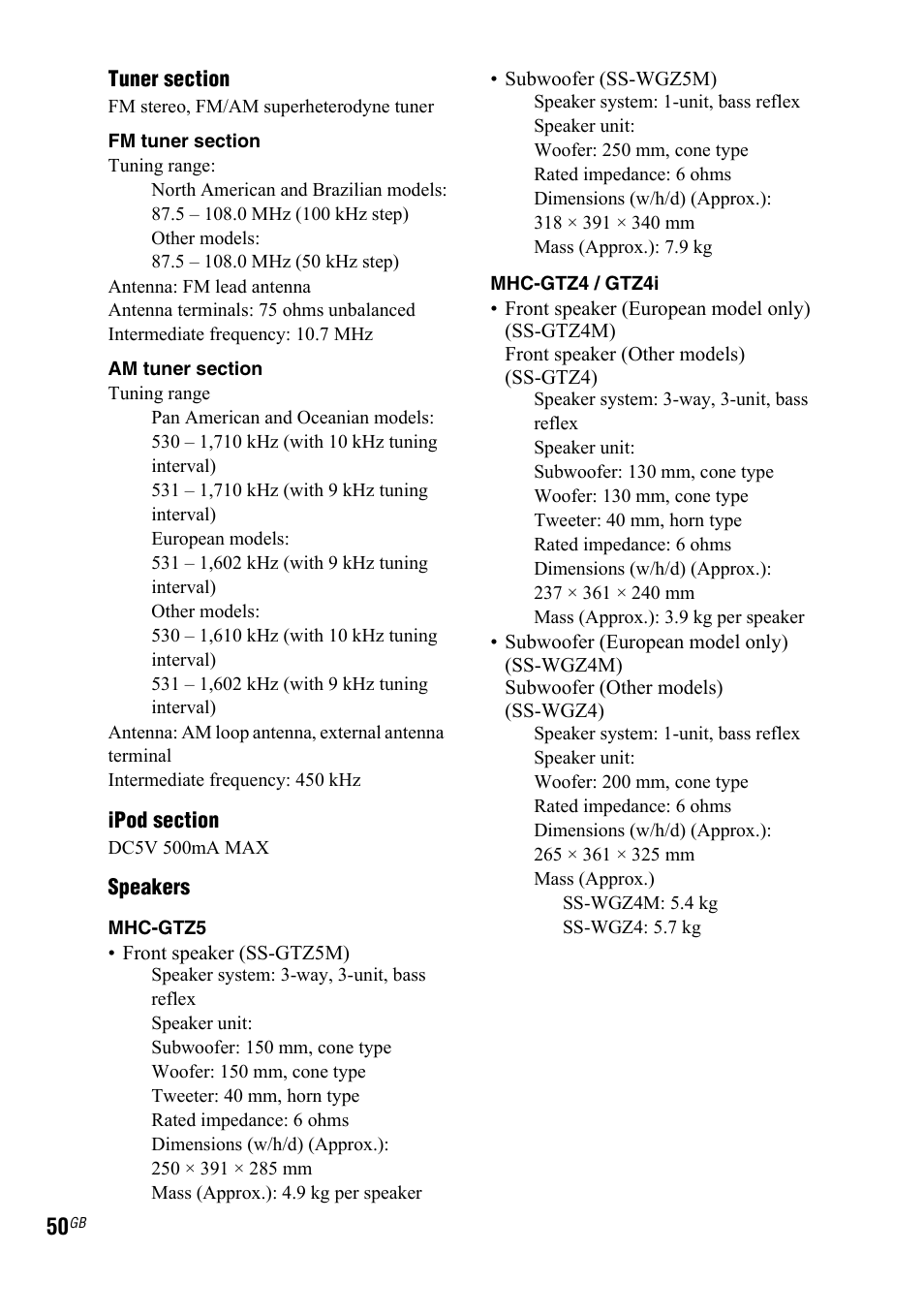 Sony 4-130-433-13(2) User Manual | Page 50 / 56