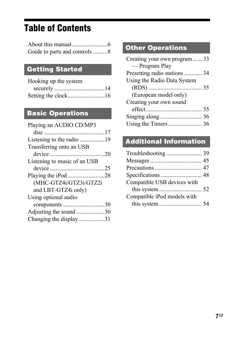 Sony 4-130-433-13(2) User Manual | Page 7 / 56