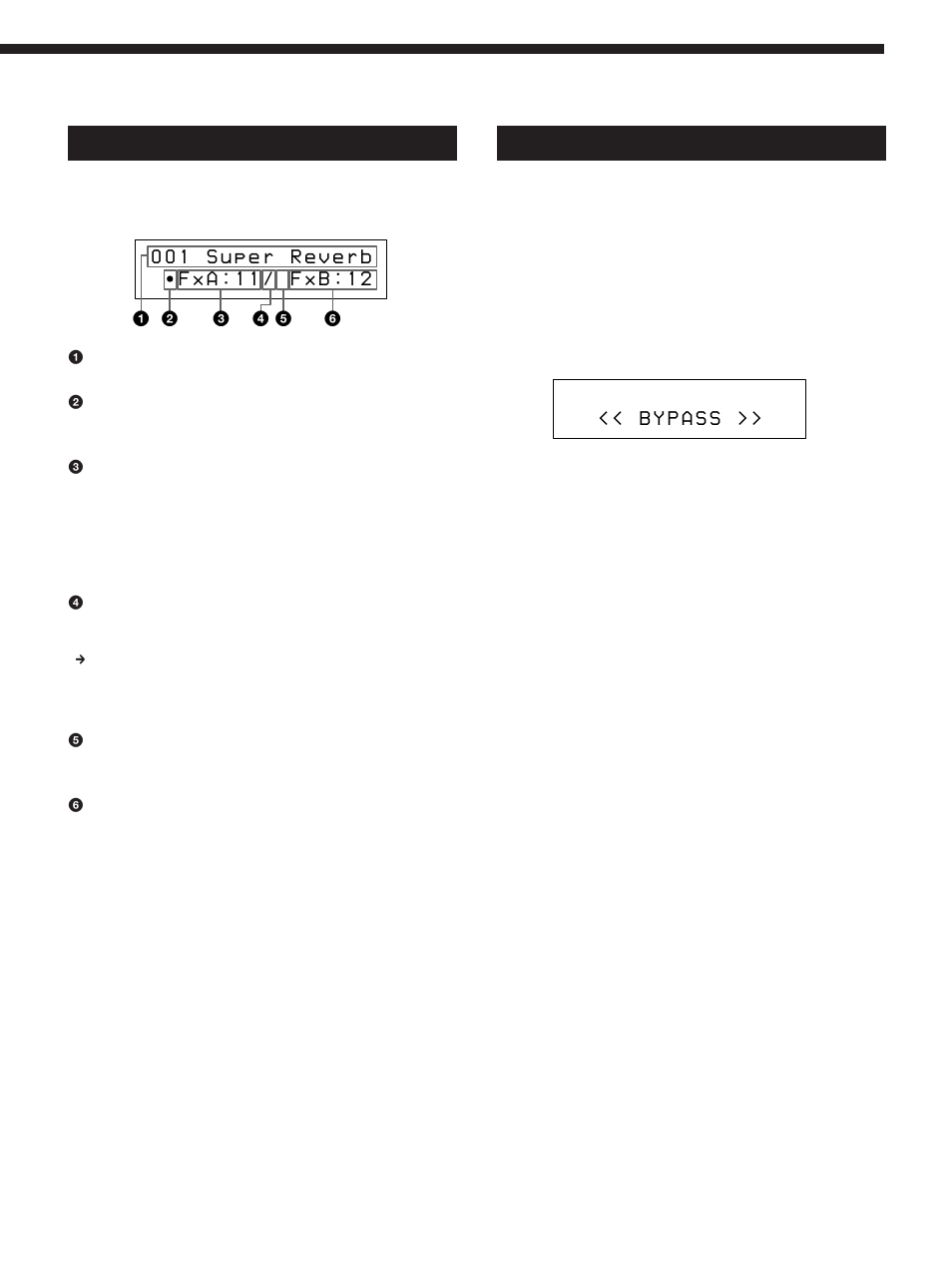 Légende de l’affichage, Sortie sans effets (bypass) | Sony DPS-V55M User Manual | Page 31 / 64