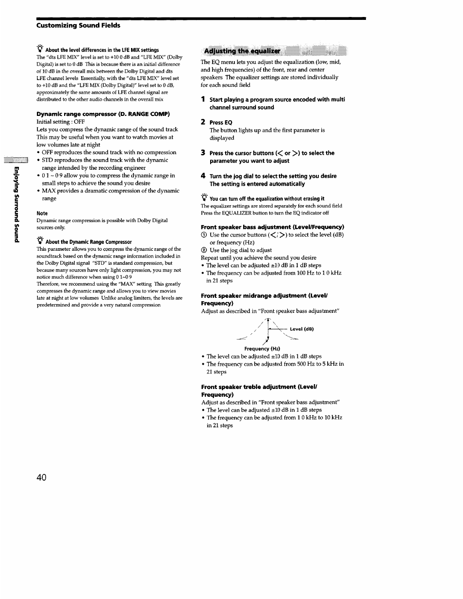 Sony STR-DB940 User Manual | Page 40 / 93