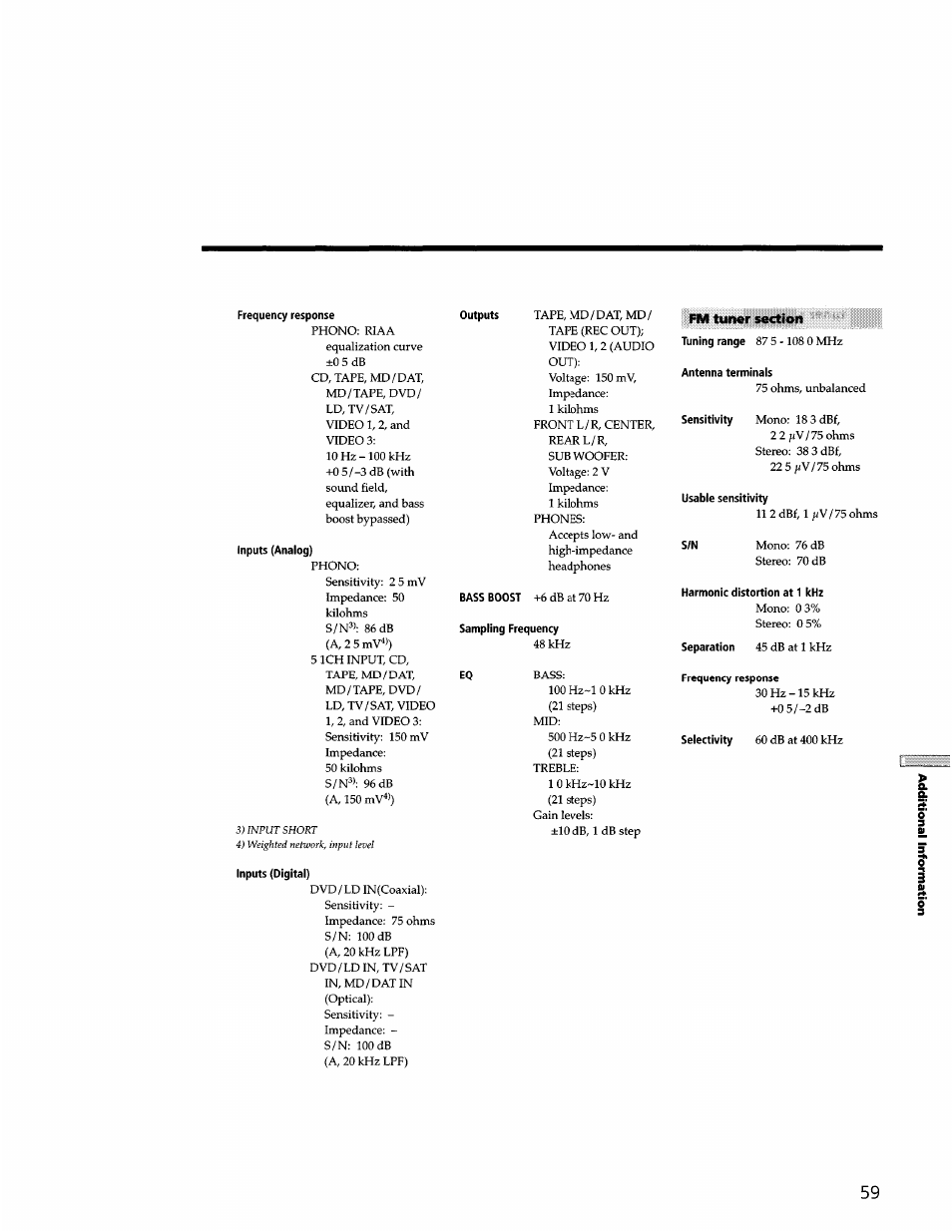 Sony STR-DB940 User Manual | Page 59 / 93