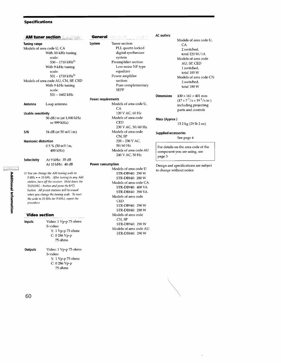 Sony STR-DB940 User Manual | Page 60 / 93