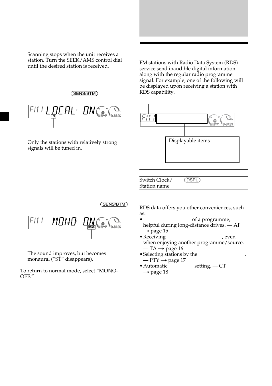 Overview of rds | Sony CDX-CA600 User Manual | Page 14 / 132
