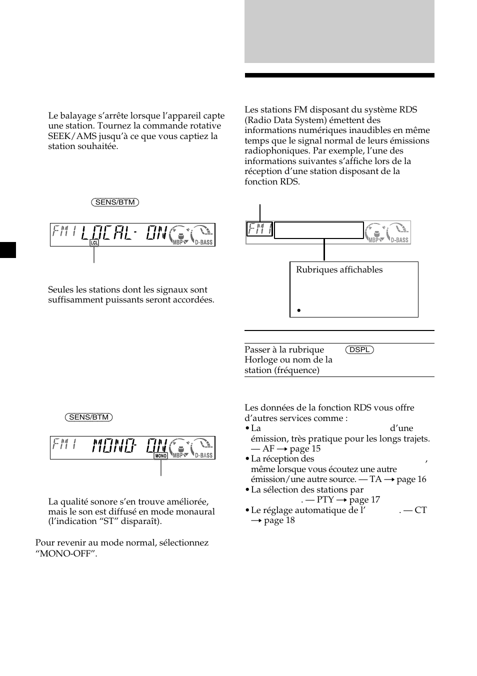 Aperçu de la fonction rds | Sony CDX-CA600 User Manual | Page 66 / 132
