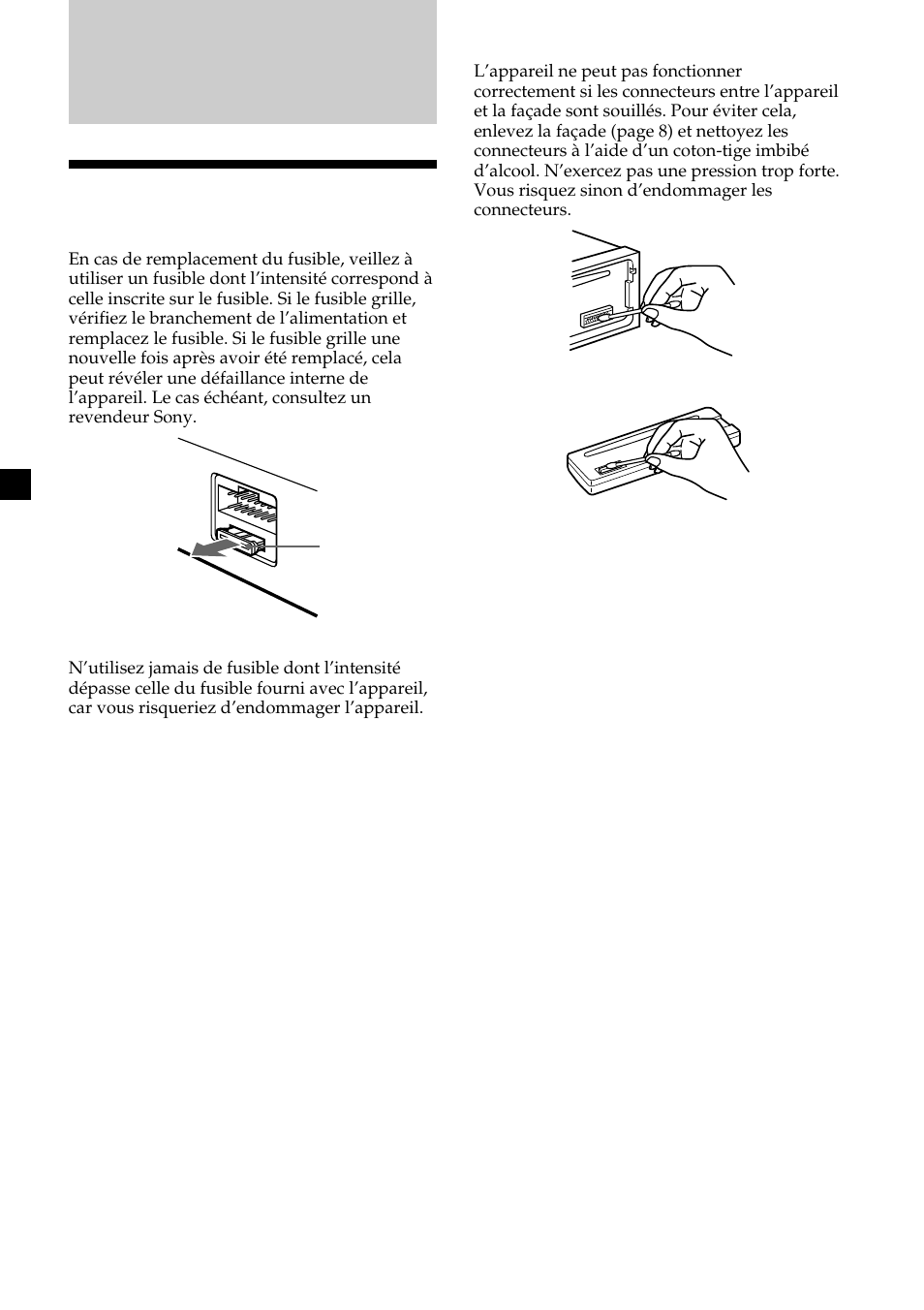 Informations complémentaires, Entretien | Sony CDX-CA600 User Manual | Page 74 / 132