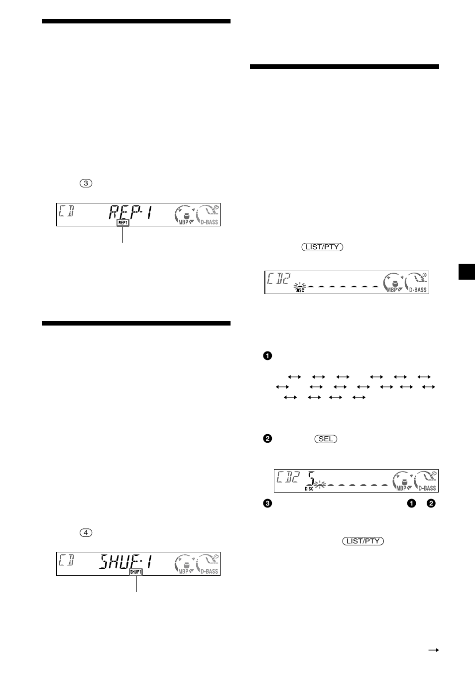 11 riproduzione ripetuta dei brani, Riproduzione casuale dei brani, Assegnazione di un nome a un cd | Sony CDX-CA600 User Manual | Page 89 / 132