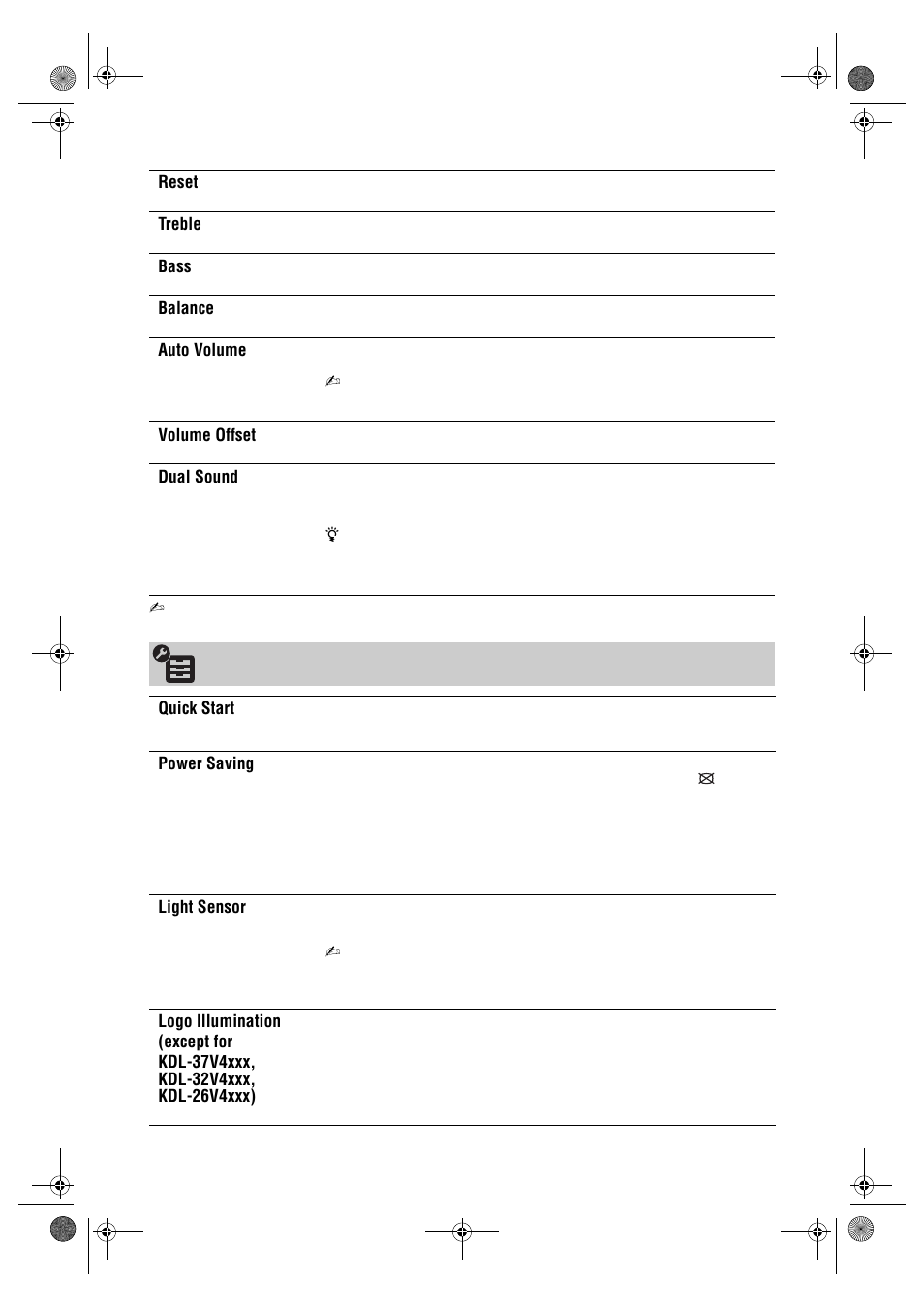 Sony Bravia KDL-26E40xx User Manual | Page 24 / 36