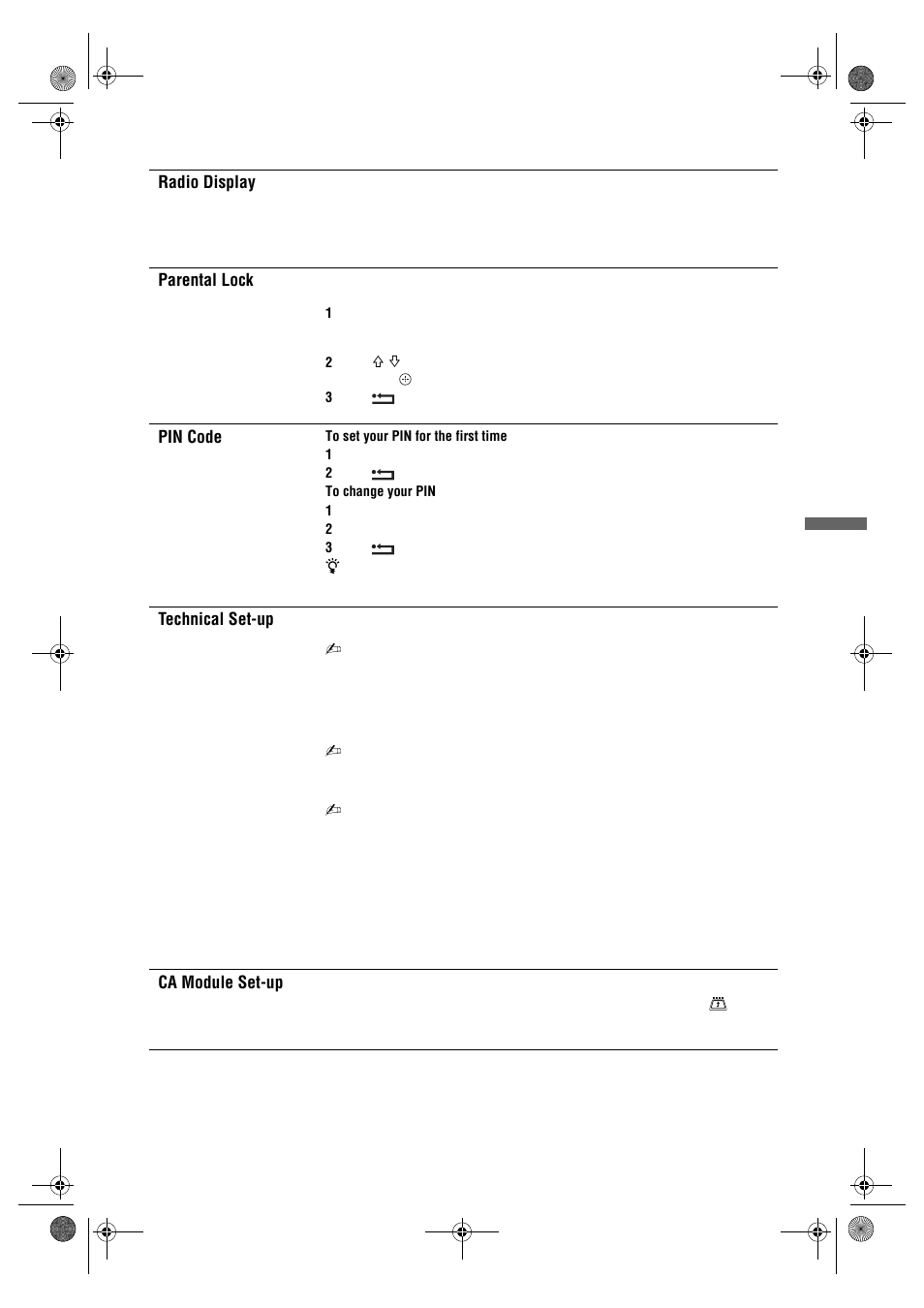 Sony Bravia KDL-26E40xx User Manual | Page 31 / 36