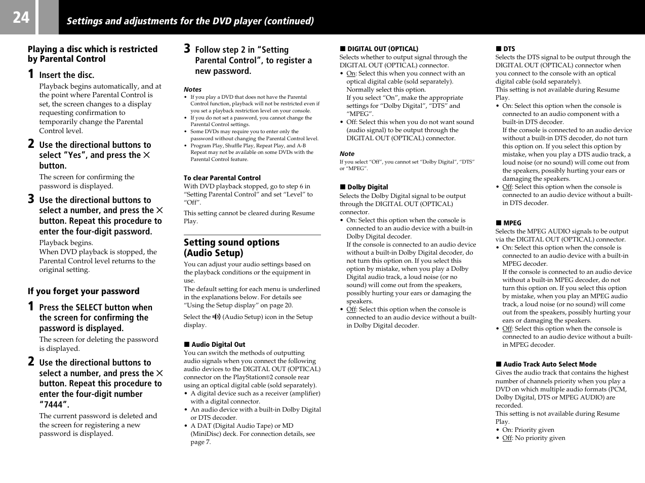 Sony SCPH-50004 SS User Manual | Page 24 / 116