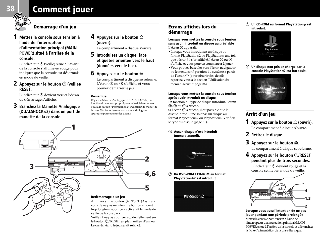 Comment jouer | Sony SCPH-50004 SS User Manual | Page 38 / 116