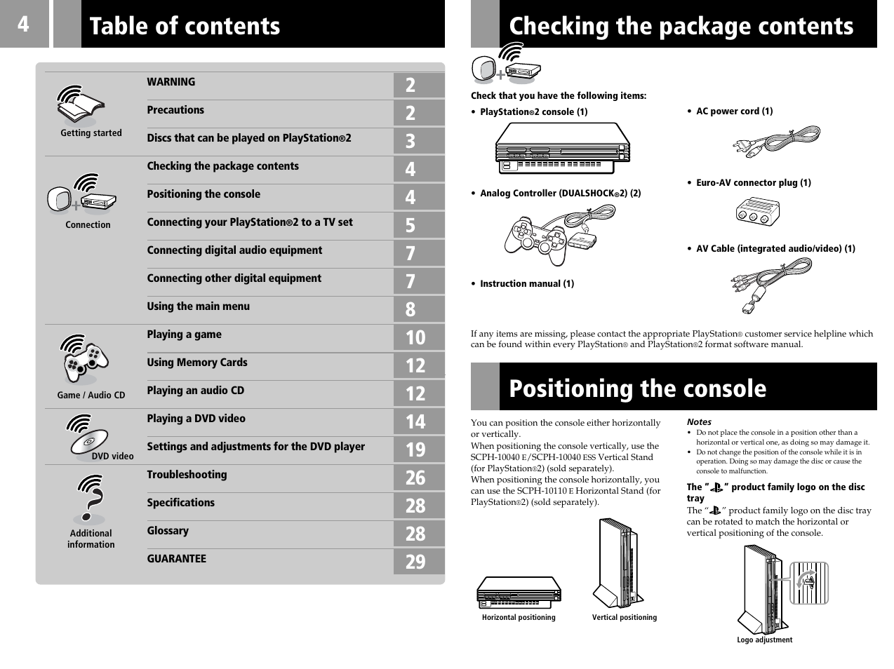 Sony SCPH-50004 SS User Manual | Page 4 / 116