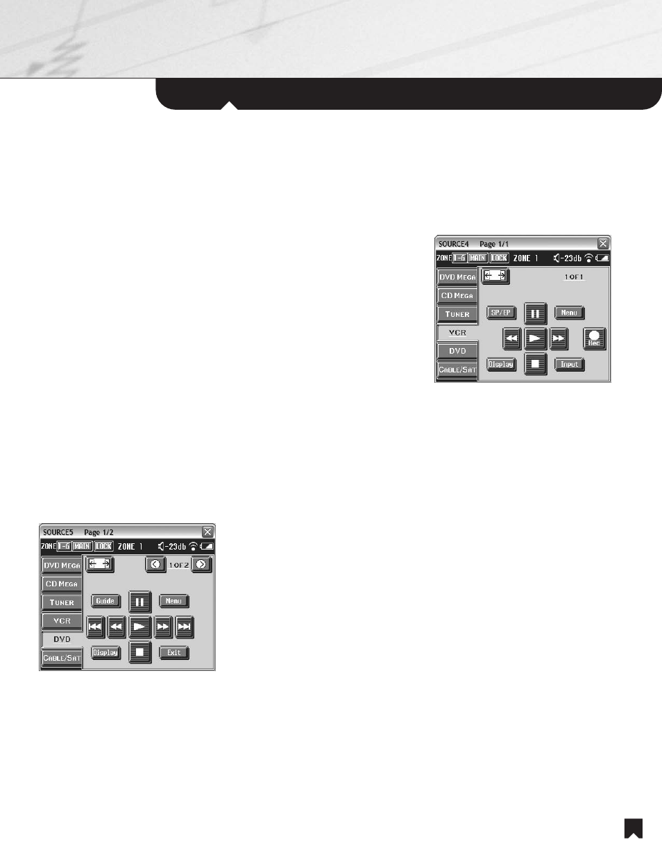 Using the rf remote commander unit, Controlling the vcr, Controlling the 5-disc dvd/cd changer | Sony NHS-2000 User Manual | Page 13 / 28