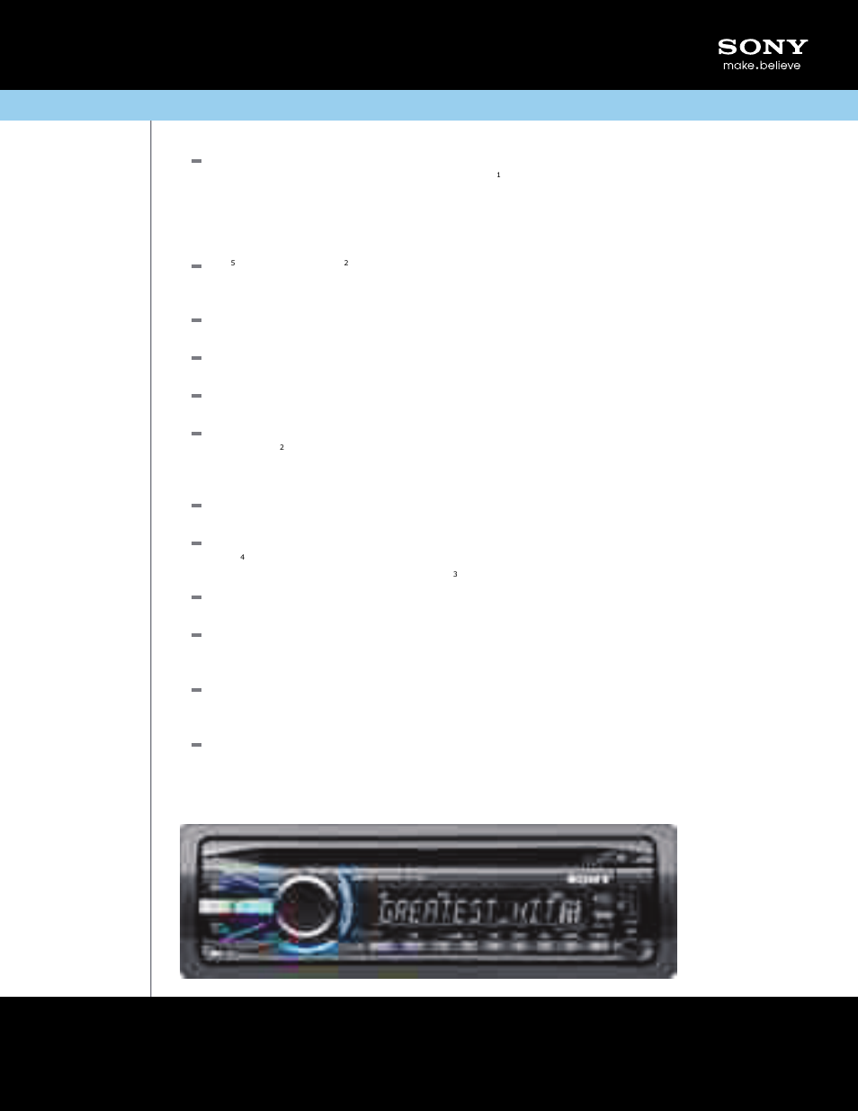 Sony CDX GT540UI User Manual | 2 pages