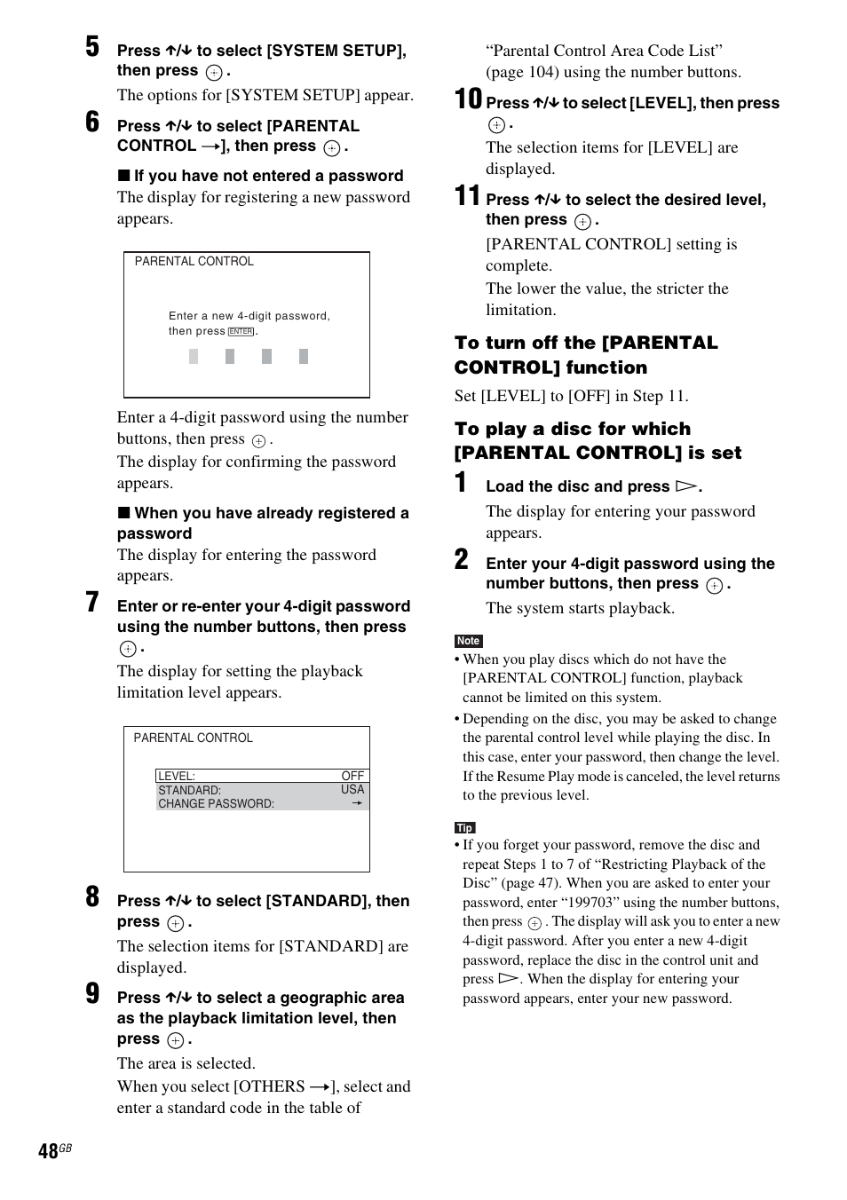 Sony 3-398-069-14(1) User Manual | Page 48 / 115