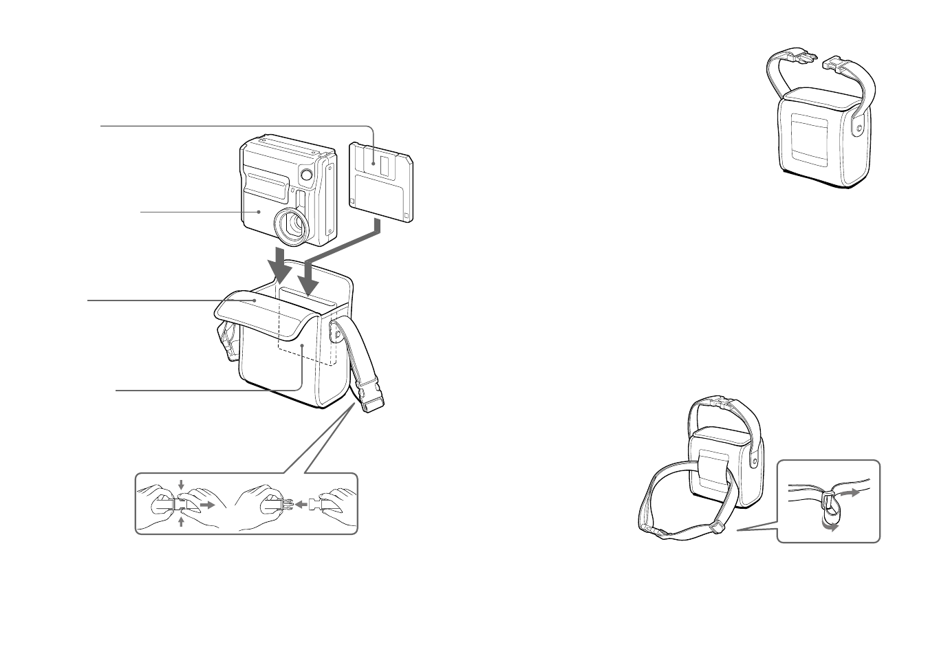 How to use utilisation modo de empleo | Sony LCS-FDC User Manual | Page 2 / 2