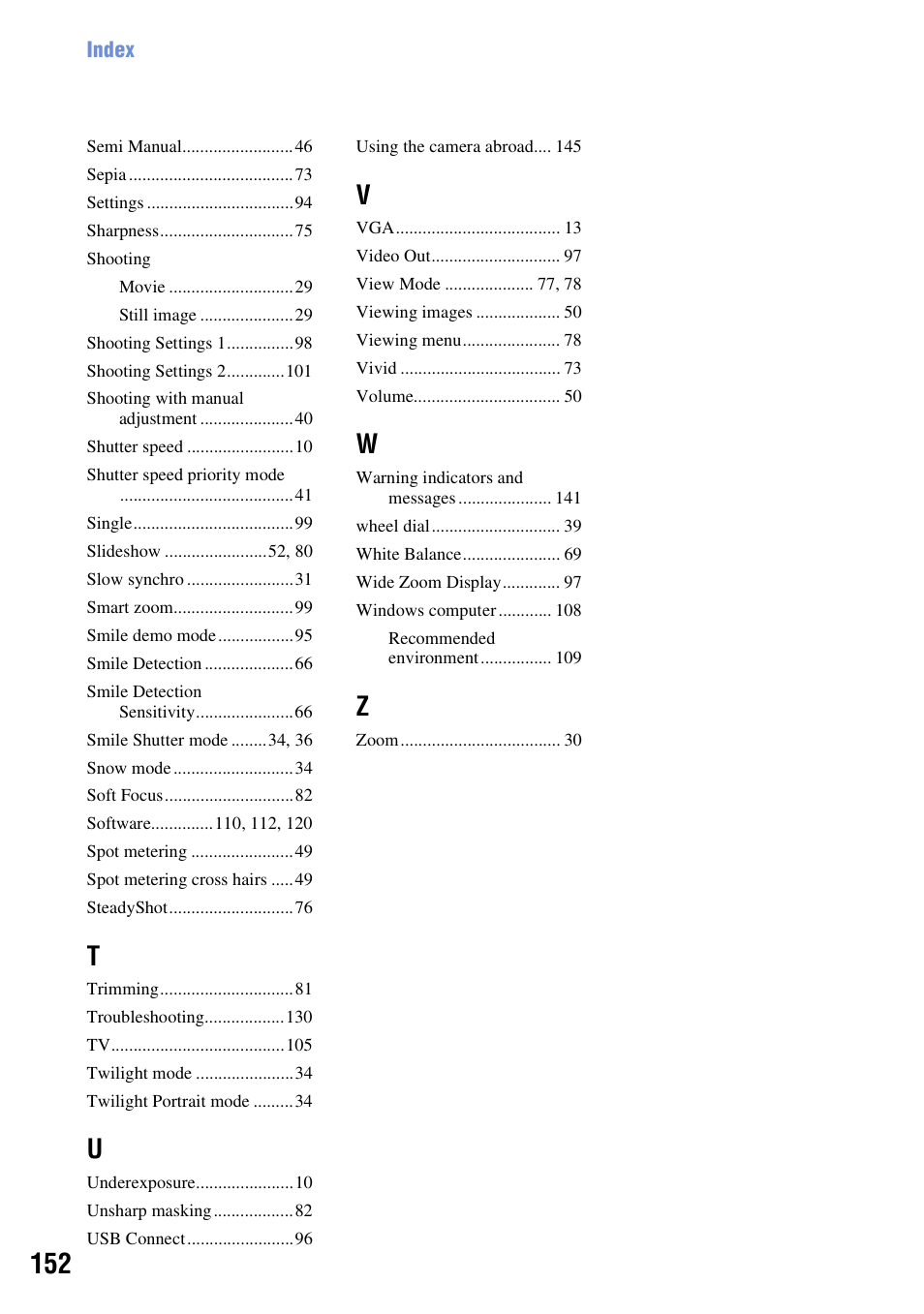 Sony Cyber-shot 3-295-460-12(1) User Manual | Page 152 / 154