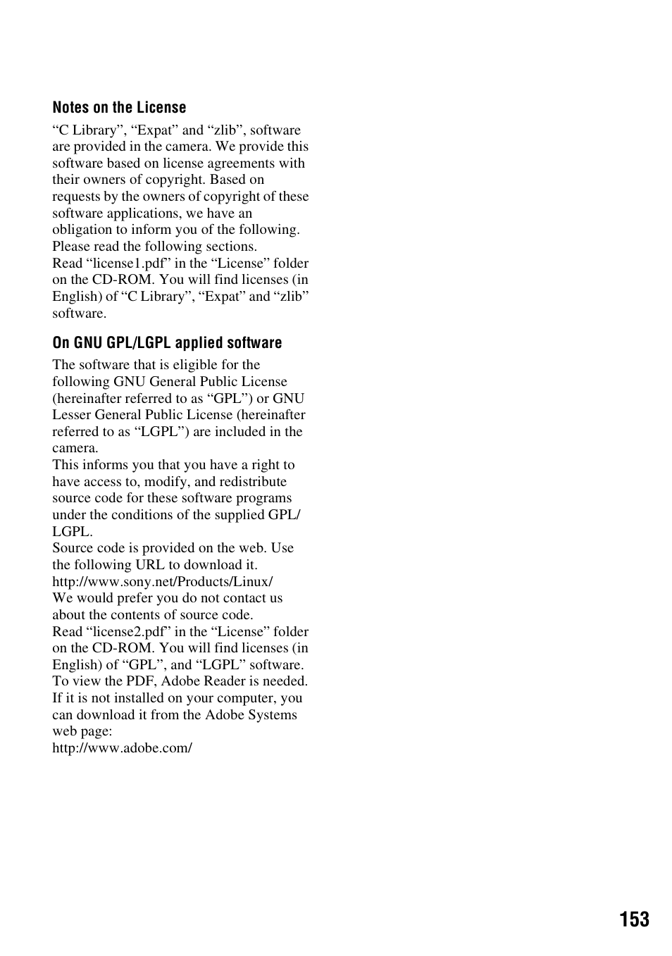 Sony Cyber-shot 3-295-460-12(1) User Manual | Page 153 / 154