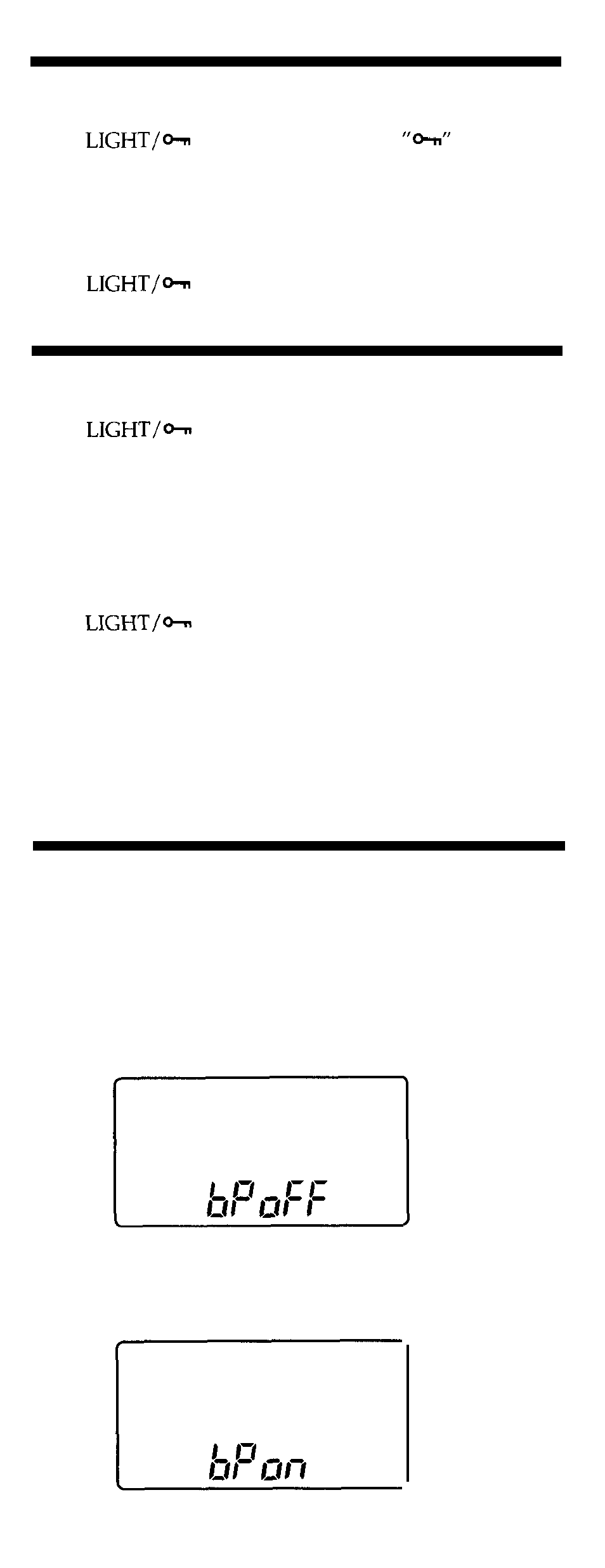 Key protection, Turning on the light, Turning off the beep | Sony ICF-SC1PC User Manual | Page 32 / 39