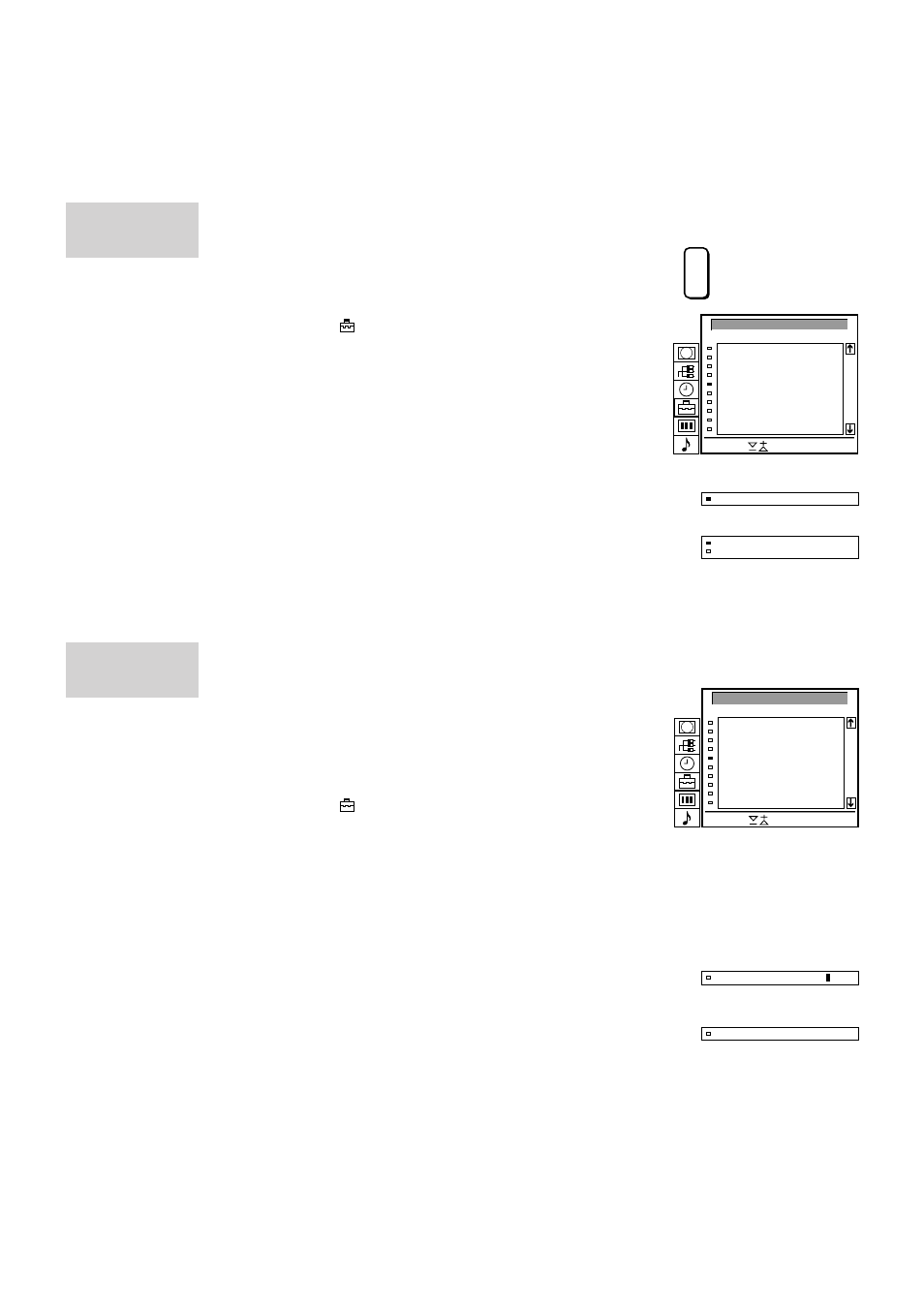 Överhoppning av kanaler, Namngivning av inprogrammerade kanaler, Manuell kanal- inställning | Sony KL-50W1 User Manual | Page 102 / 121