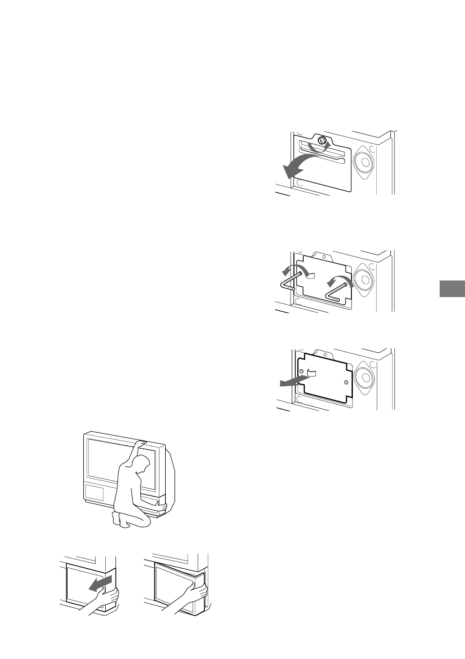 Byta lampa | Sony KL-50W1 User Manual | Page 119 / 121