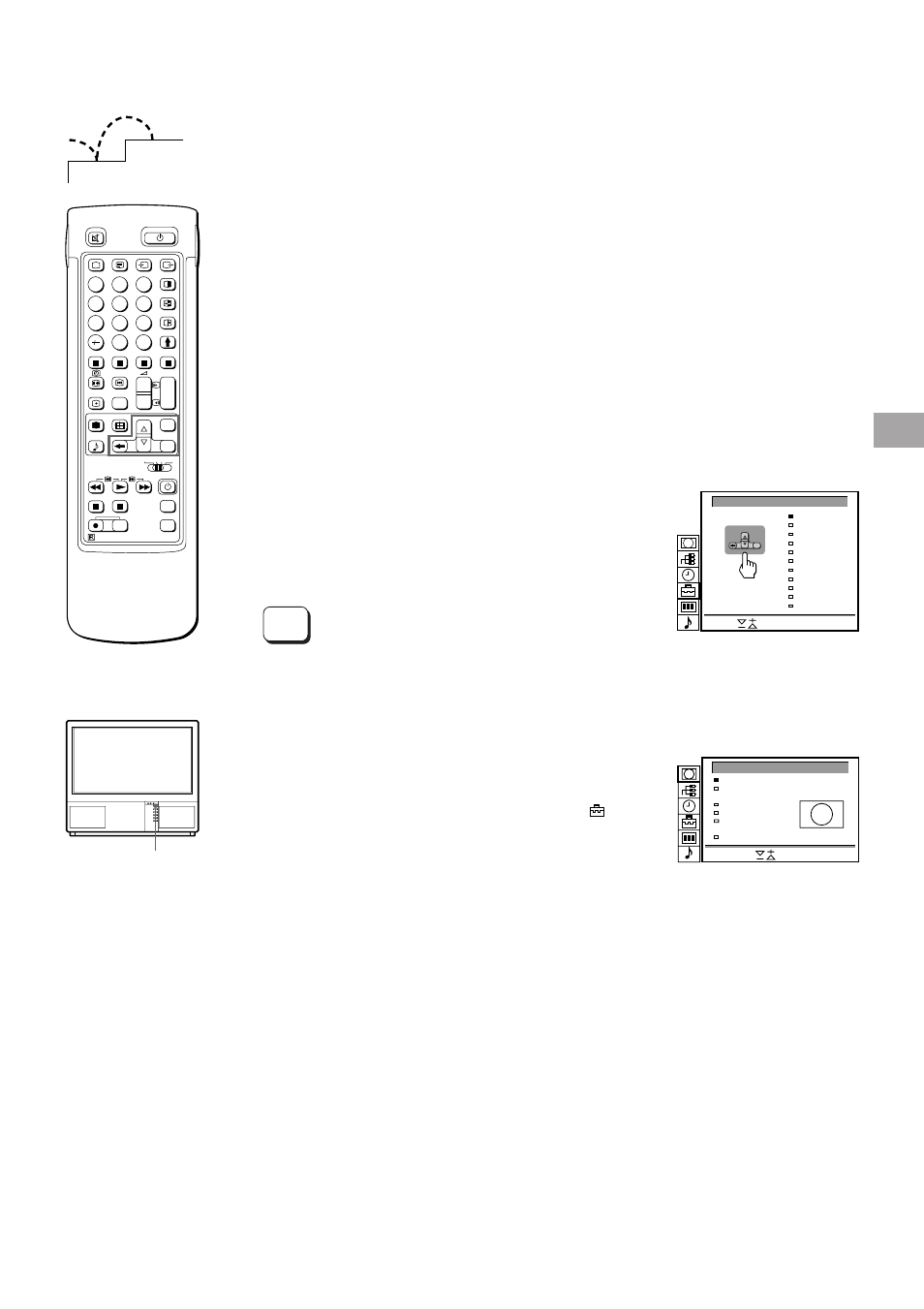 Ponto 2 sintonização dos canais de televisão, Selecção da língua, Visualizaçao do menu | Antes de começar, Selecção automática de canais, Selecção manual de canais | Sony KL-50W1 User Manual | Page 67 / 121