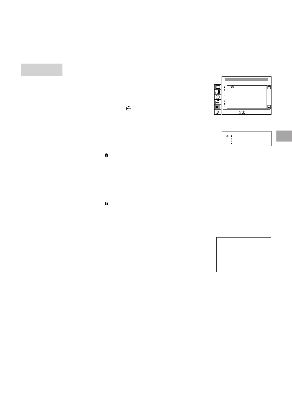 Interdição de programas, Sintonização temporária de um canal, Como cancelar o bloqueio | Nterdicão de programas | Sony KL-50W1 User Manual | Page 73 / 121