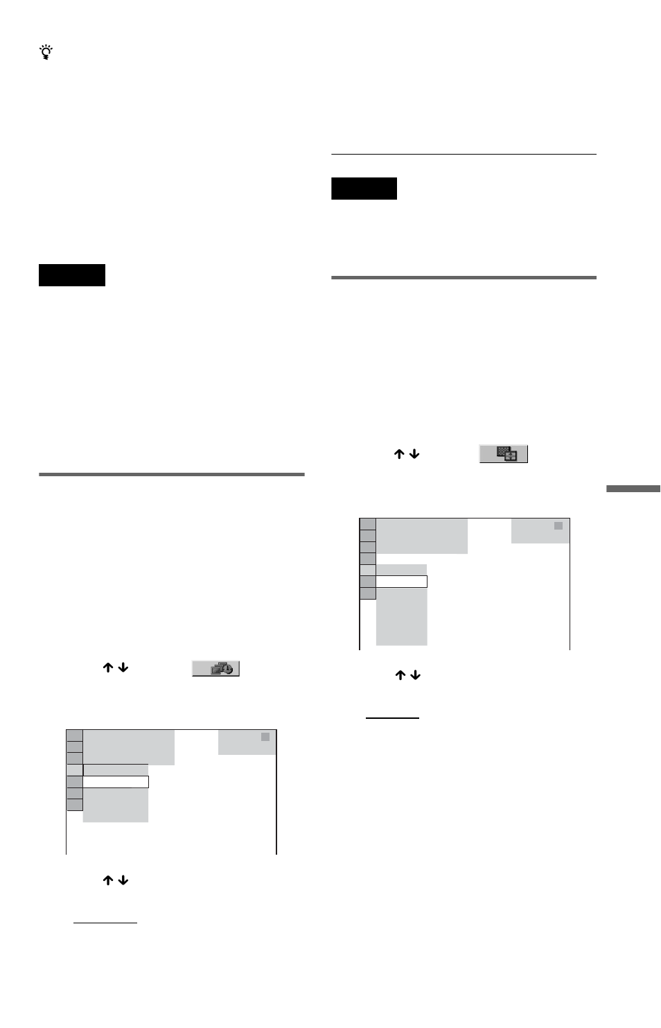 Setting the pace for a slide show (interval), Selecting the slides’ appearance (effect) | Sony DVP-K85P User Manual | Page 61 / 96