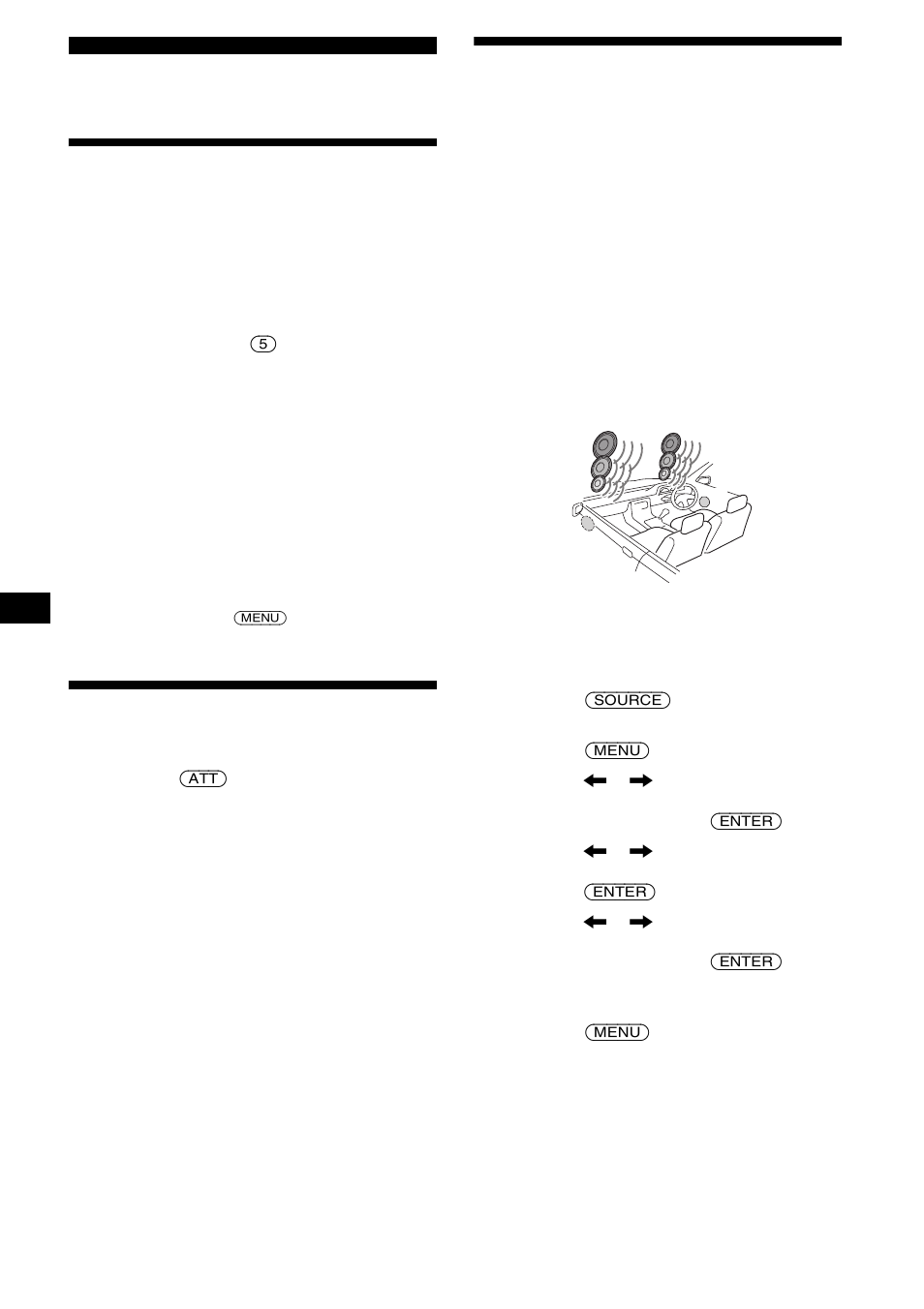 Ajuste de sonido, Ajuste de bbe mp, Bbe mp | Atenuación rápida del sonido, Ajuste del organizador de sonido de baja, Frecuencia dinámico (dso) — dso | Sony CDX-M9905X User Manual | Page 120 / 136