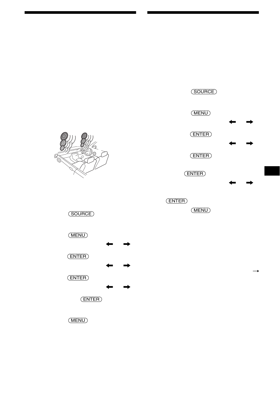 Réglage du répartiteur dynamique du son émis, Réglage de l’égaliseur, 31 réglage du répartiteur dynamique du son émis | Sony CDX-M9905X User Manual | Page 75 / 136