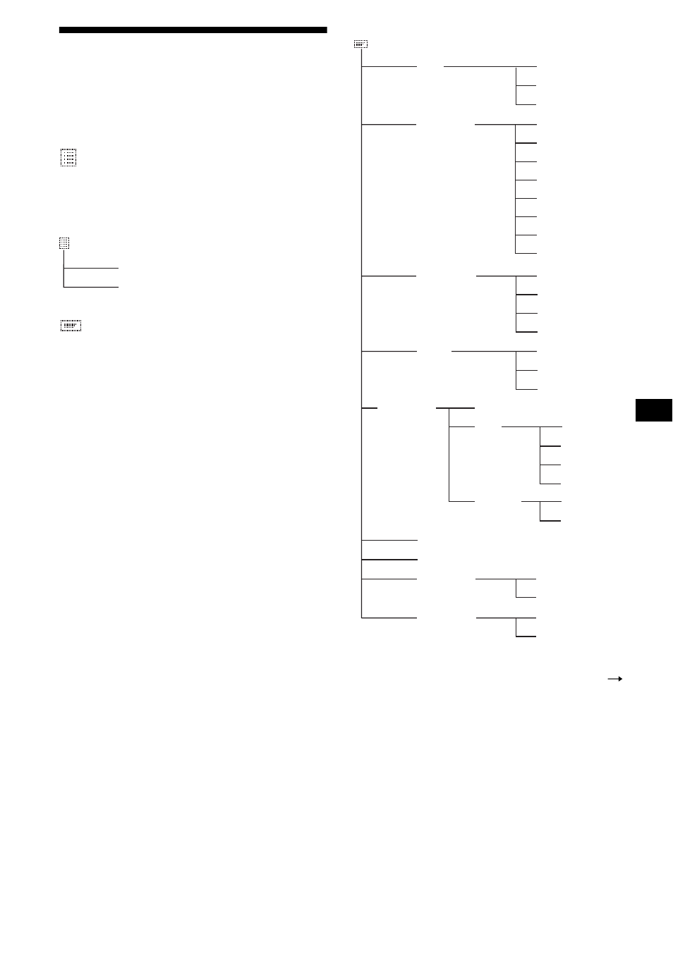 Menus et rubriques, 37 menus et rubriques | Sony CDX-M9905X User Manual | Page 81 / 136