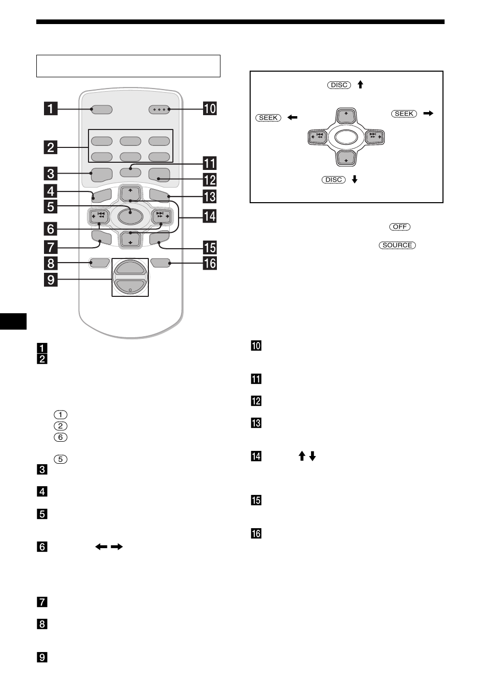 Ubicación de los controles, 4ubicación de los controles, Control remoto de tarjeta rm-x145a | Abotón cat, Sonido: (5): bbe mp, Omitir álbumes, Al seleccionar el elemento en los menús | Sony CDX-M9905X User Manual | Page 94 / 136