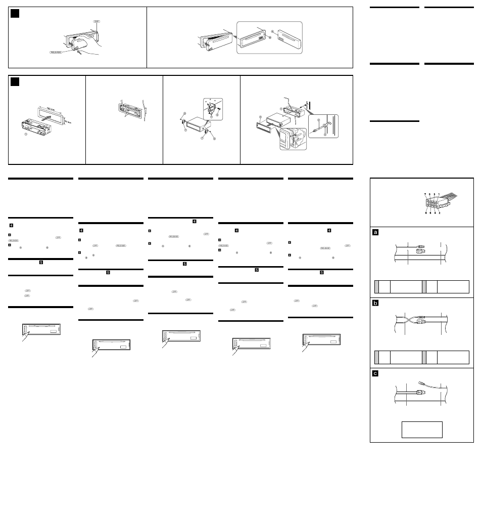 4a b | Sony FM/MW/LW Compact Disc Player CDX-CA600 User Manual | Page 2 / 2