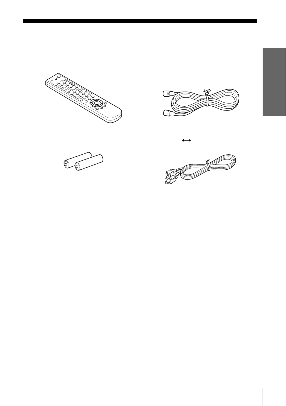 Getting started, Step1: unpacking, 9 step | Step 1 : unpacking | Sony SLV-D350P User Manual | Page 9 / 128