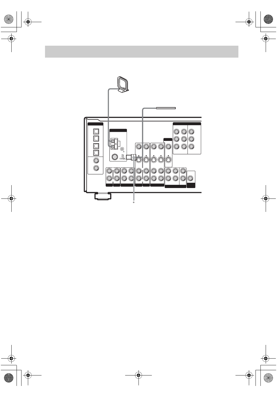 Connecting the antennas | Sony STR-DE698 User Manual | Page 14 / 64