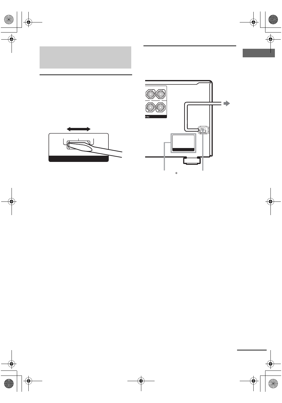 Connecting the ac power cord, Setting the voltage selector | Sony STR-DE698 User Manual | Page 17 / 64