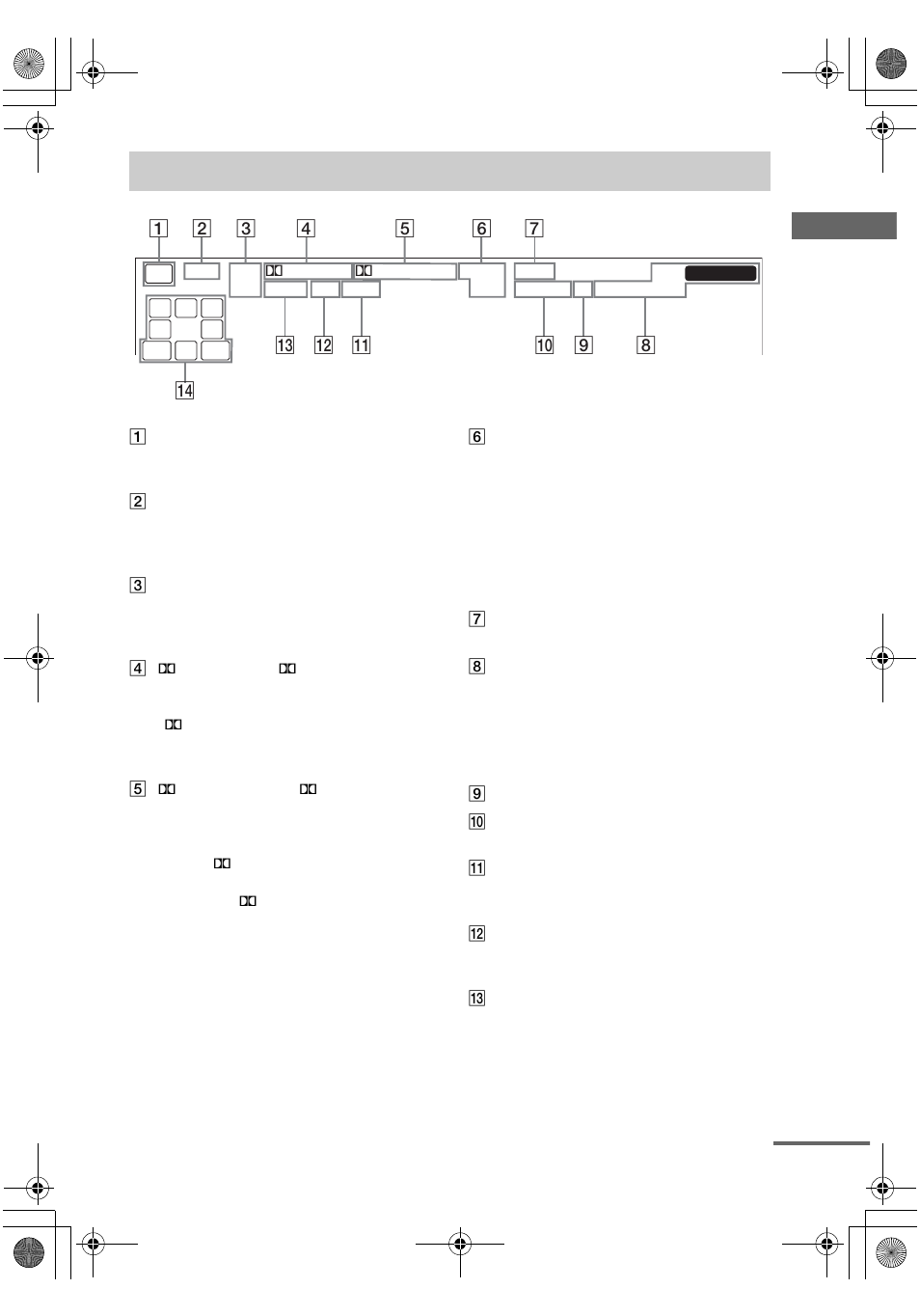 About the indications in the display | Sony STR-DE698 User Manual | Page 29 / 64